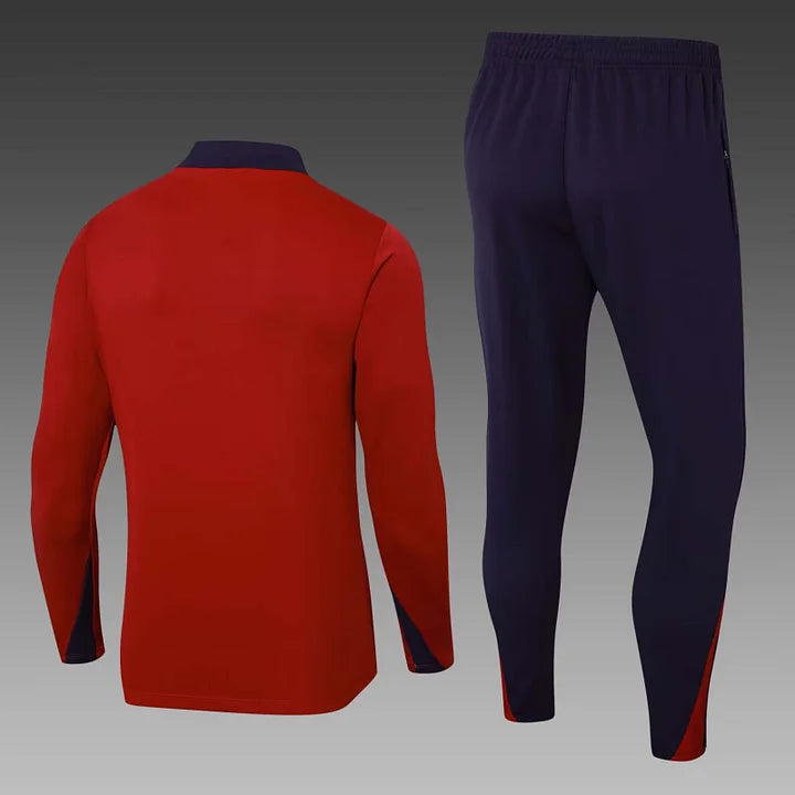 England 23/24 Half-Zip Red Tracksuit