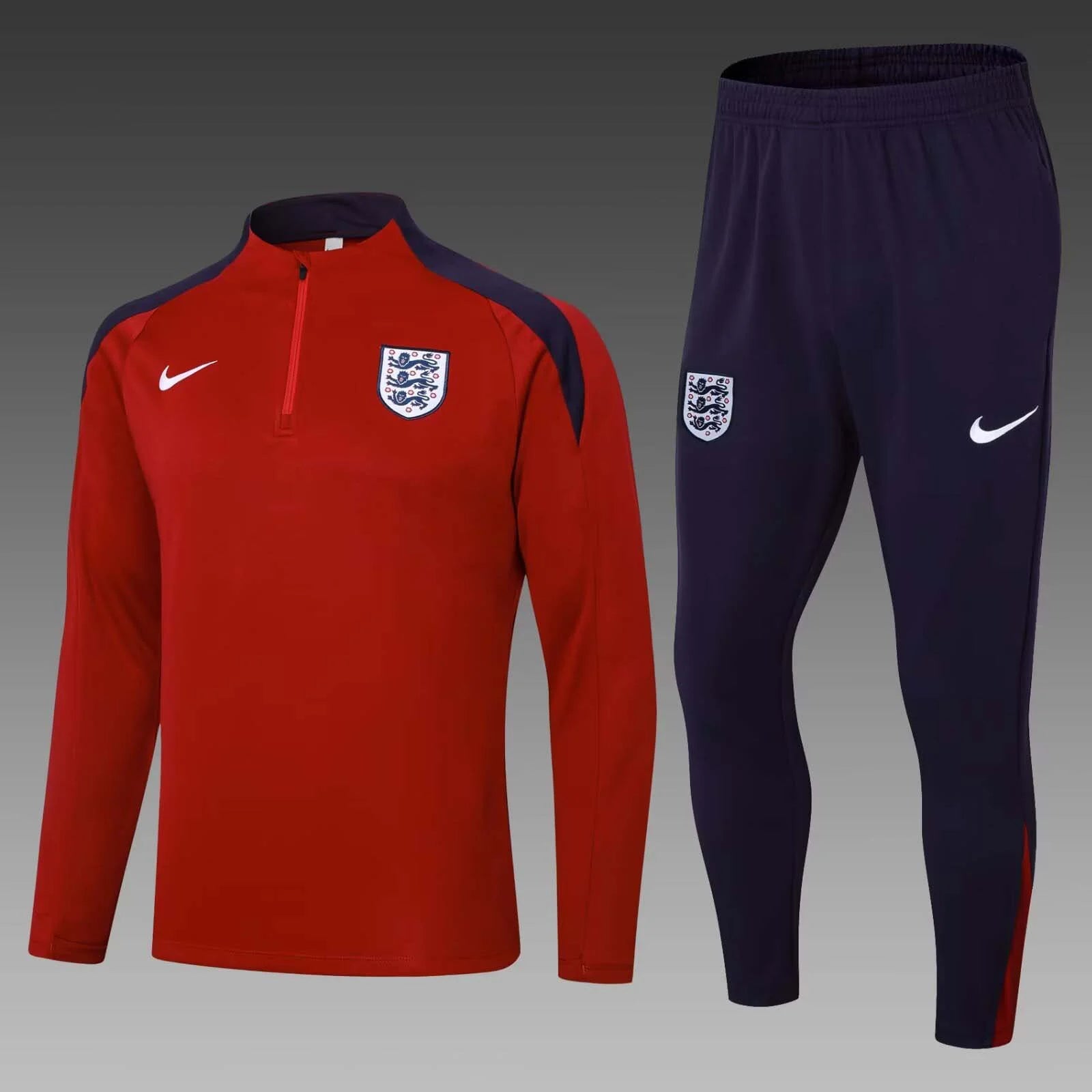 England 23/24 Half-Zip Red Tracksuit